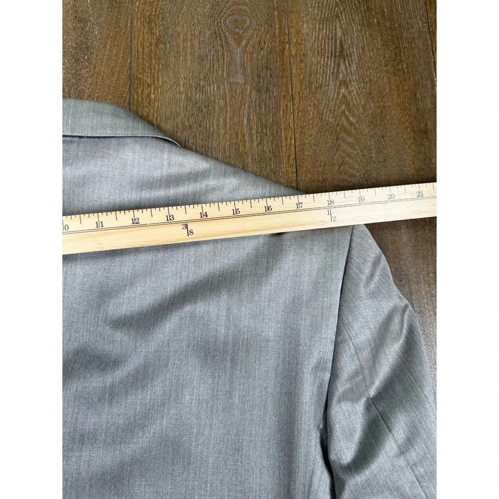 Carven Paris Men's Suit 100-88-170 Silver Gray Wool Silk 2 Piece